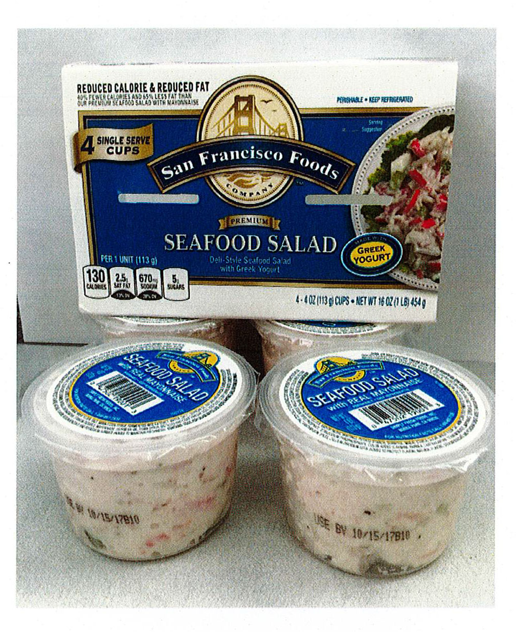 Simply Fresh Foods, Inc. Issues Allergy Alert on Undeclared Milk in Single Serve Cups of San Francisco Seafood Salad Made with Greek Yogurt